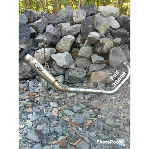 KNALPOT TIGER SPEK UP LEHER ROLL BENDING FULL 38MM