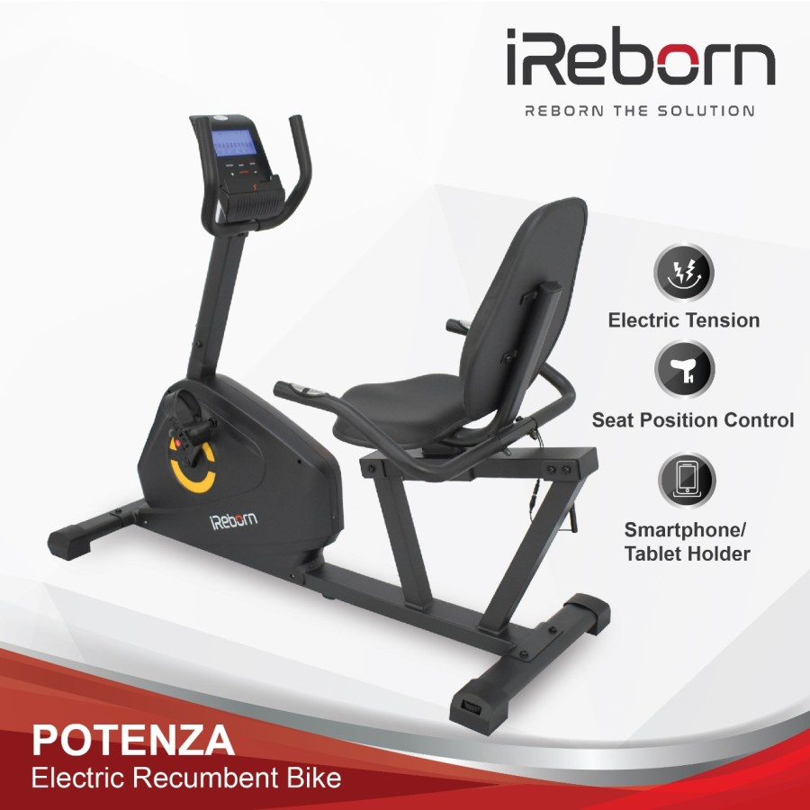 Sepeda Statis Elektrik IReborn Potenza Recumbent Bike