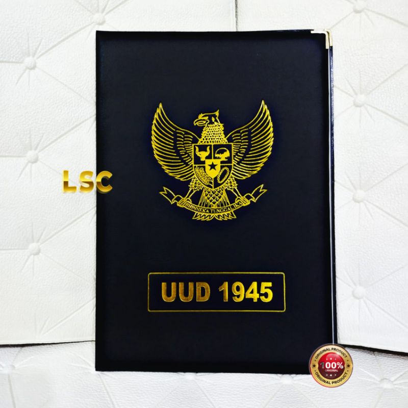 Map upacara satuan, ukuran map +/- 34x24 cm hitam gold foil emboss