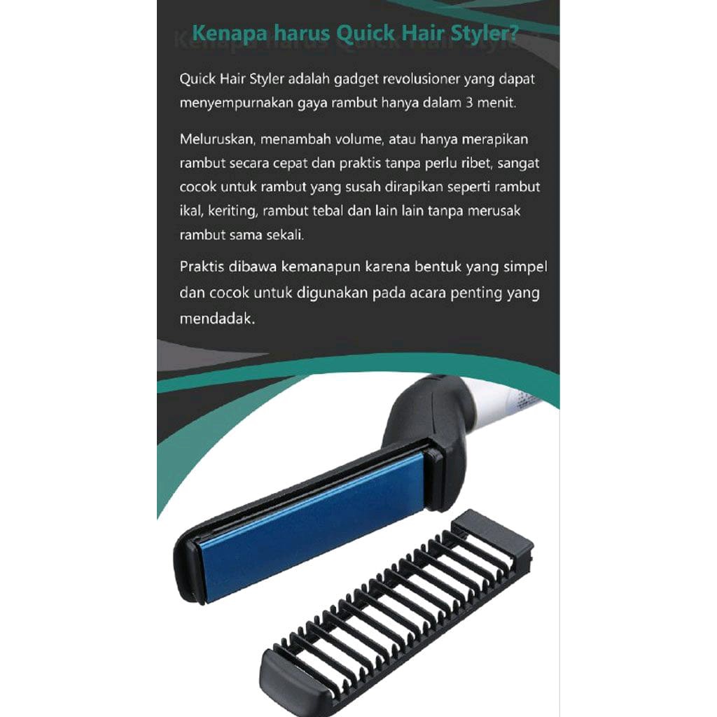 Catokan Rambut Pria Penata Rambut Pria Quick Hair Styler For Men