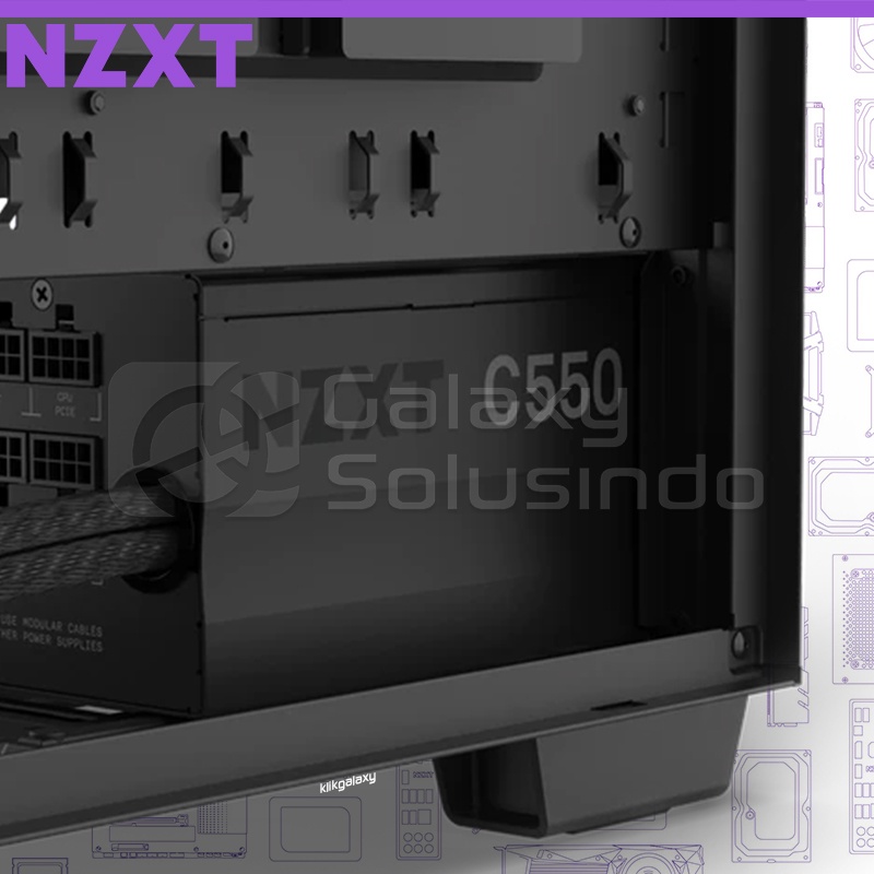 NZXT C550 550Watt Semi Modular 80+ Bronze Power Supply - PA-5B1BB-EU