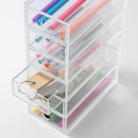 Milan Slim | Laci Akrilik Rak Laci Acrylic Organizer Akrilik Kotak