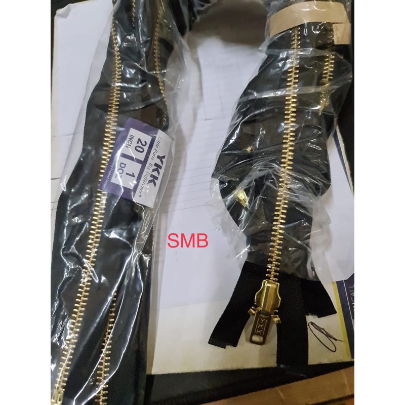 Ritsleting / resleting / zipper YKK RGOR-58 20 in (50cm) u/ jaket kulit bolak balik 1DZ = 12PCS