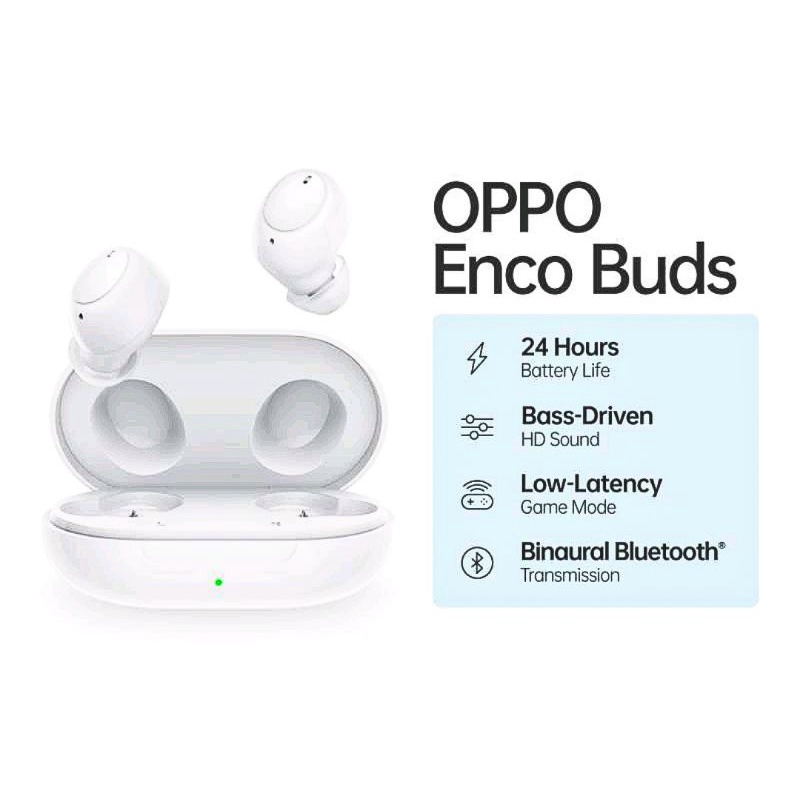 OPPO ENCO BUDS TWS BLUETOOTH headset earphone handsfree waterproof