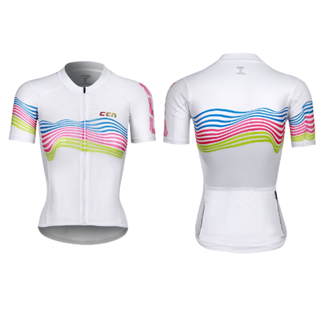 JERSEY CCN SPORT WOMEN SKIN WAVE WHITE XS. KODE BARANG 23645