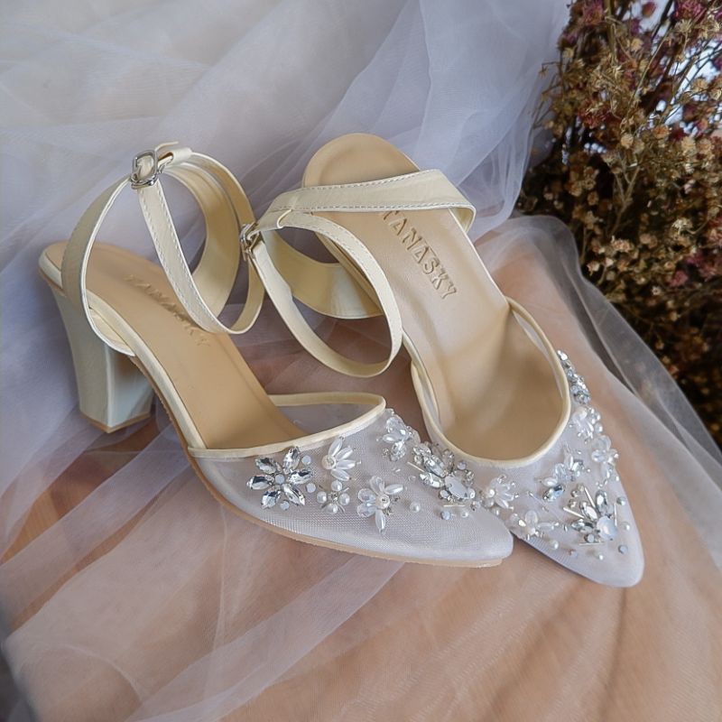 TANASKY - JOLENE - 7cm Block Heels Wedding Shoes