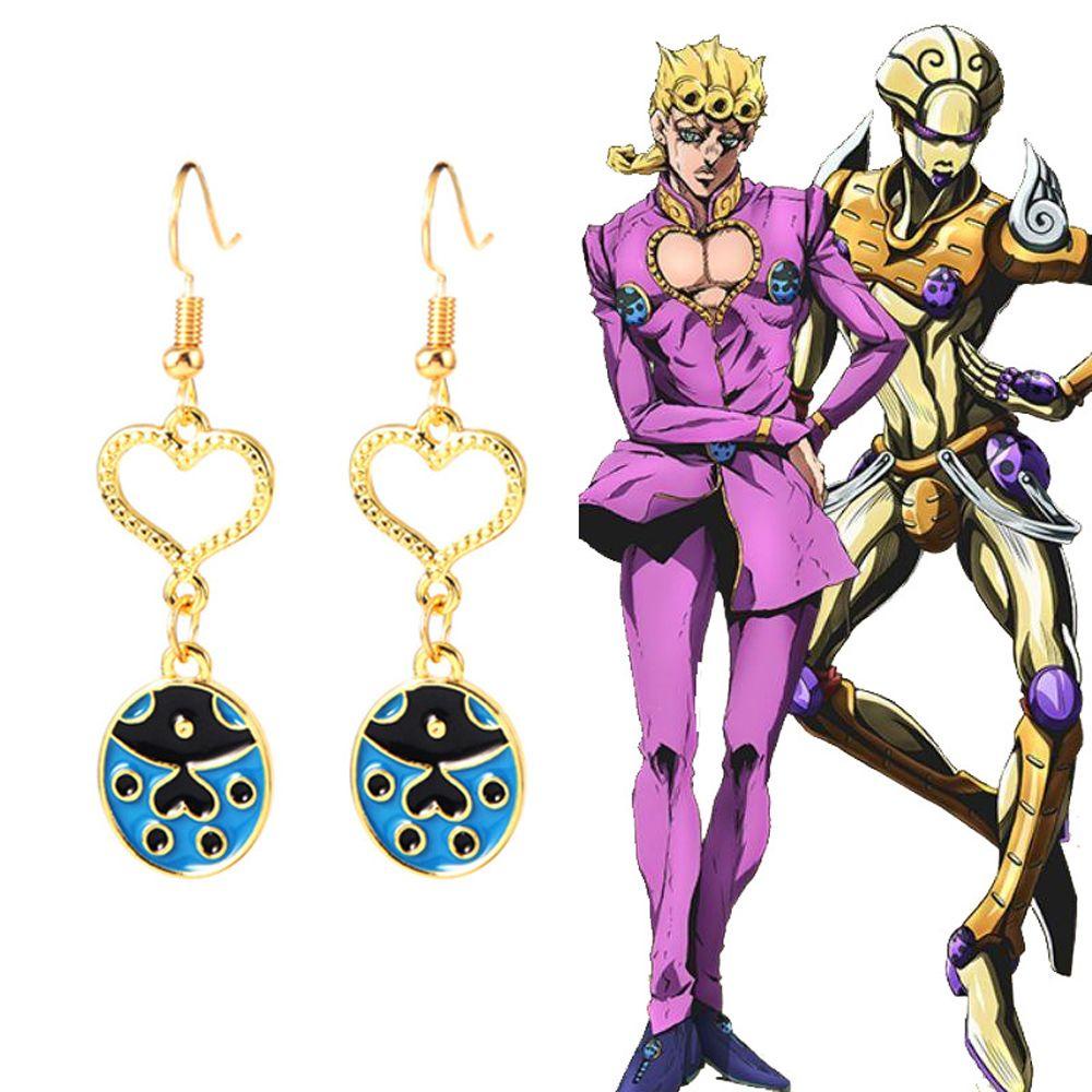 [Elegan] Jojos Adventure Earrings Indah Sederhana Ear Hook Fashion Kartun Cosplay Anting Komik