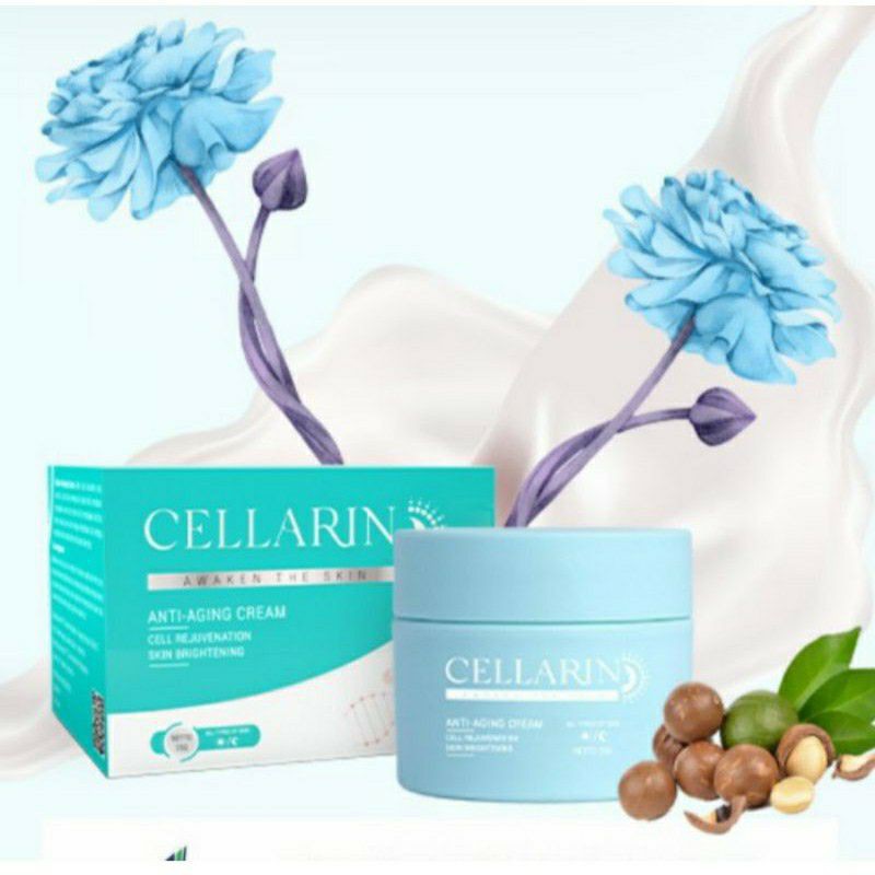 Cellarin Cream Pemutih Wajah Cream Peremajaan Kulit Cream Penghilang Keriput Aman BPOM 100% Asli