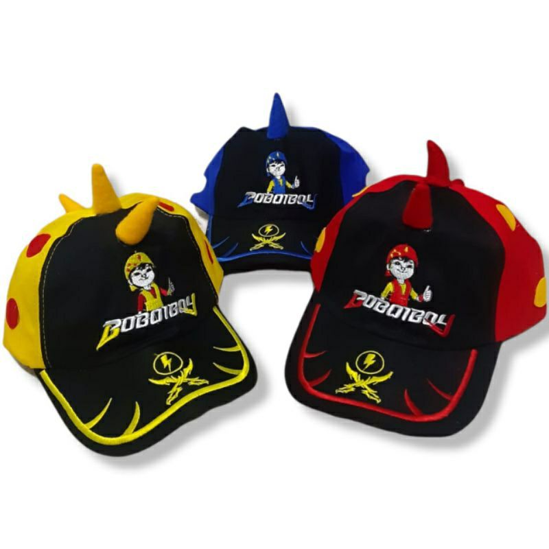 Topi Boboiboy Halilintar Tanduk usia 3-7 thn