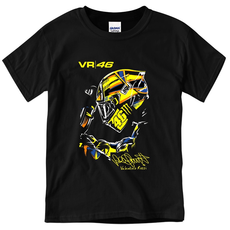 Kaos valentino rosi 46 valentino rosu t shirt kaos gildan