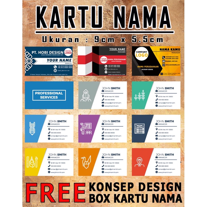 

Kartu Nama Perorangan, Bussiness Name Card, Cetak Kartu Nama 1sisi