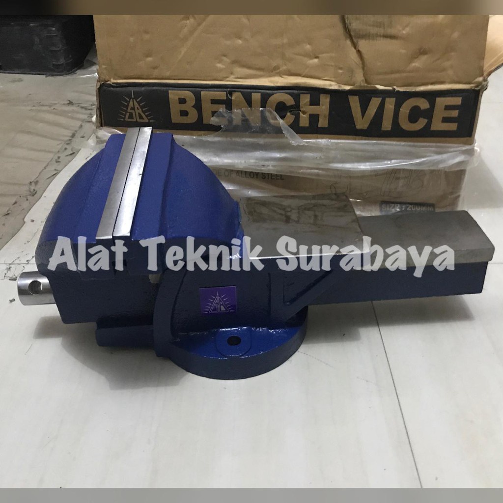 CATOK PARON 8" INCH INCI / RAGUM BESI BENCH VICE VISE TANGGEM BESTINDOTOOLS