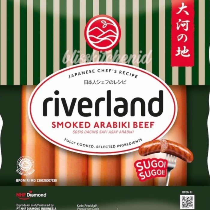 

RIVERLAND SMOKED ARABIKI BEEF SAUSAGE | SOSIS SAPI ALA JEPANG | 360GR