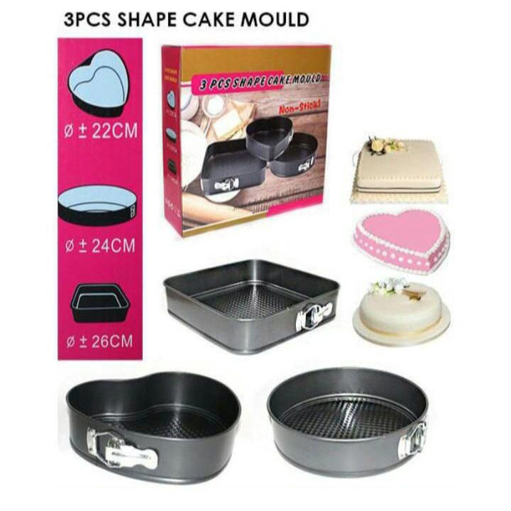3 pcs hm cake mould