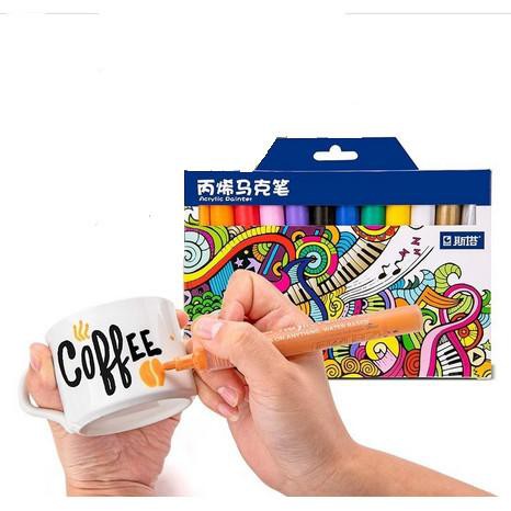 

Fuji | Acrylic Paint Marker Pen For Ceramic/Rock/Glass/Porcelain/Wood/Fabric Murah Meriah Ready