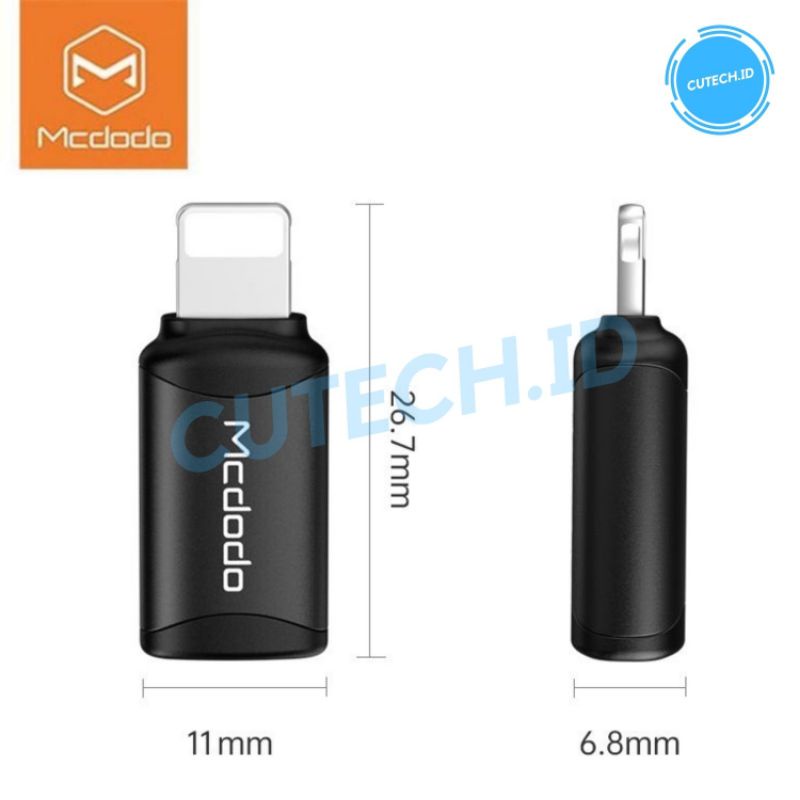 MCDODO CONVERTER CHARGER OTG IPHONE TYPE C TO LIGHTNING FAST CHARGE 3A OT-7680