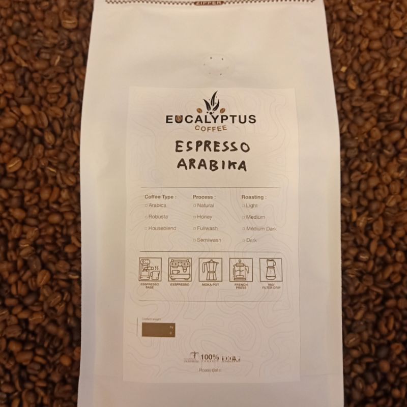 

Kopi Espresso Arabika - 1 Kg - Medium / Medium Dark Roast
