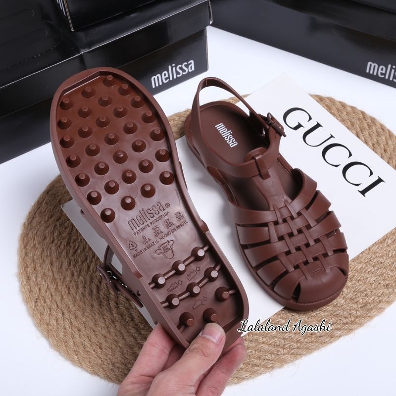 Sepatu Melissa possesion Cokelat matte/sepatu sandal jelly/sepatu melissa/sepatu jelly wanita/sandal jelly melissa/sepatu sandal wanita