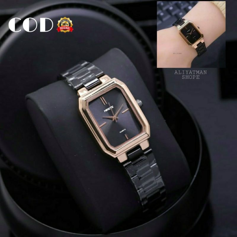 TERBARU☑️JAM TANGAN WANITA TERLARIS MODEL FASHION RANTAI STAINLISS BAHAN IMPORT TAHAN AIR BAYAR DI TEMPAT_JAM TANGAN WANITA/CEWEK CANTIK DAN SIMPLE MIRETE ORIGINAL FREE BATRE CADANGAN DAN TERMURAH