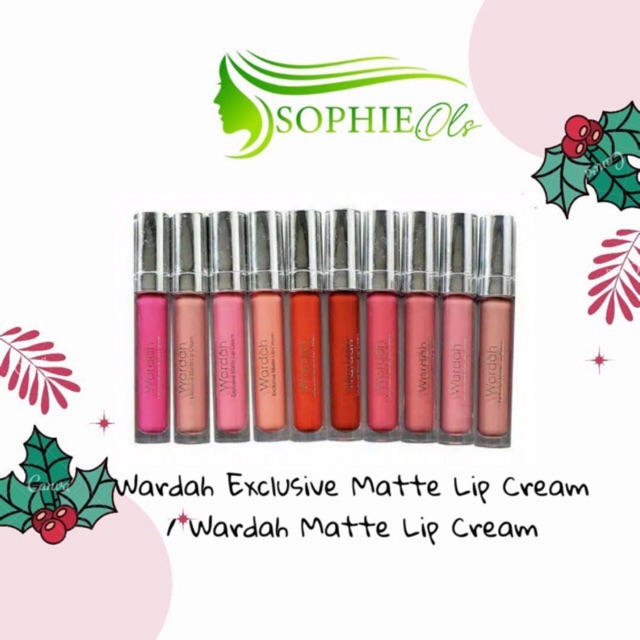 WARDAH EXCLUSIVE MATTE LIP CREAM /  WARDAH LIP CREAM MATTE