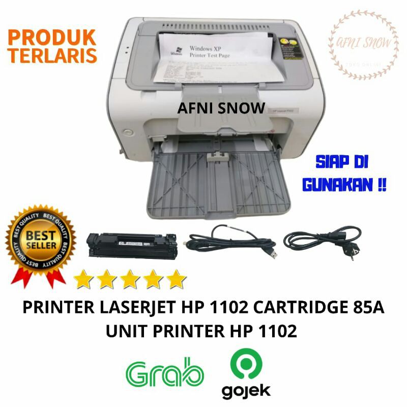 Printer HP Laserjet P1102 Cartridge 85a Printer 1102 printer hp 1102 + Toner Baru Siap Pakai Berkualitas