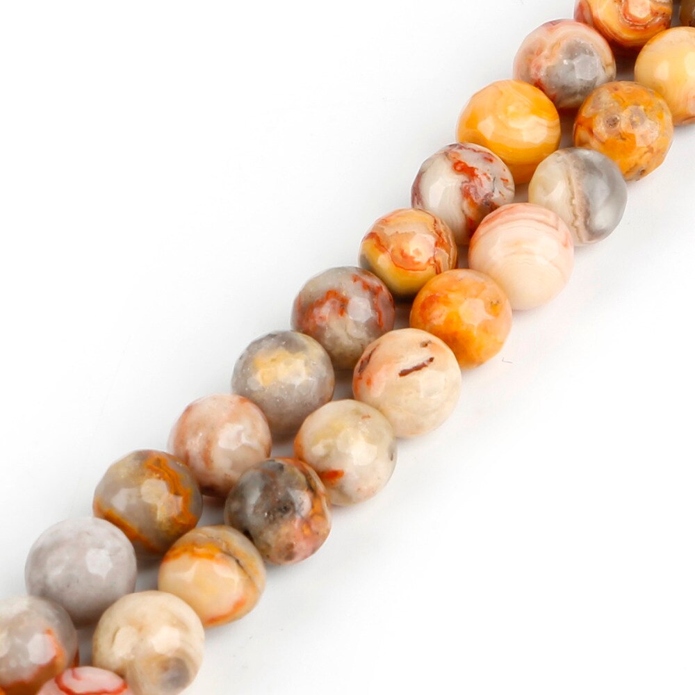 38-93 Pcs Fashion Natural Druzy Agate Faceted Round Bell Beads untuk DIY Kalung Membuat Perhiasan Memilih Ukuran 4 6 8 Mm Grosir