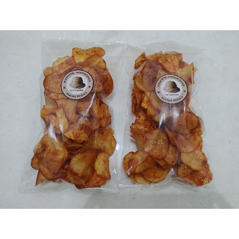 

Keripik Singkong Pedas Manis / Berat 800 gr / Best Seller