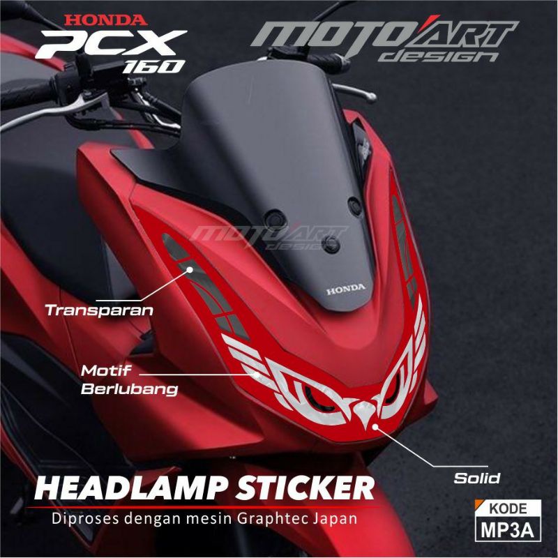 Sticker cutting variasi lampu depan pcx 160 2021