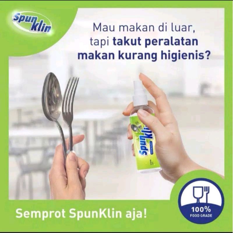 Spunklin Sanitizer Untuk Alat Makan Food Grade (wangi netral)