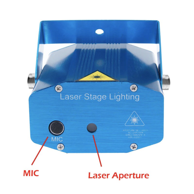 Proyektor Laser Mini 12 Pattern - MGY-008 - Blue