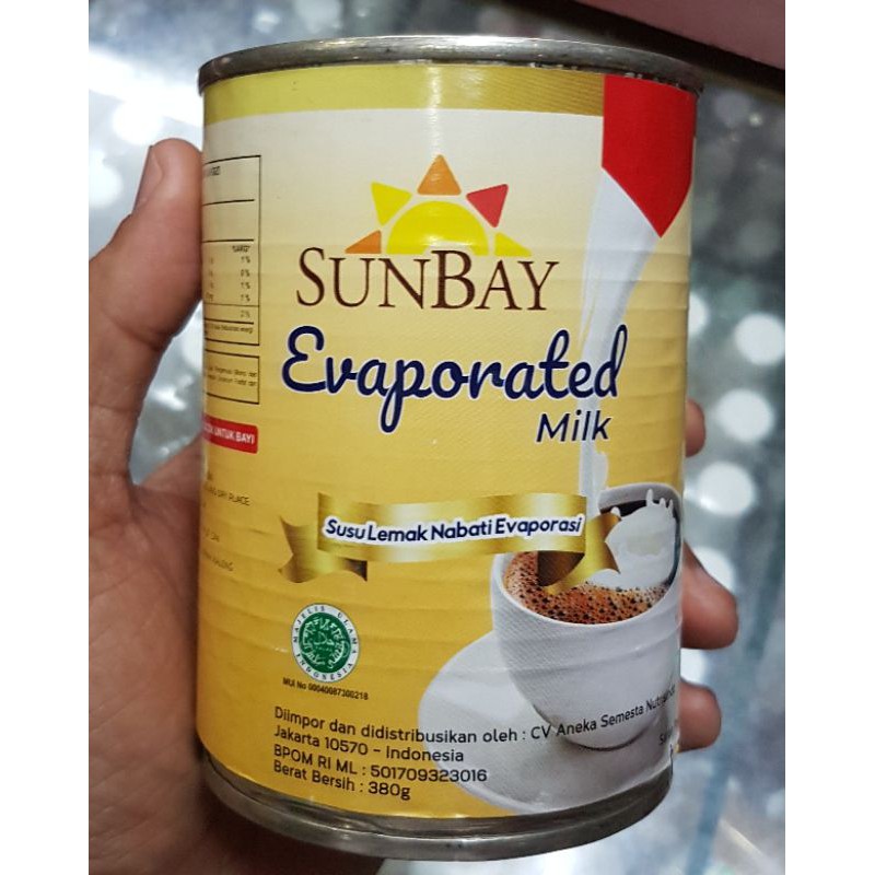 

SUNBAY Evaporated Milk - Susu Lemak Nabati Evaporasi 380gr