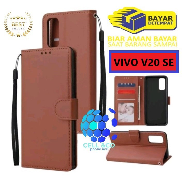 Flip cover VIVO V20 SE Flip case buka tutup kesing hp casing flip case leather wallet