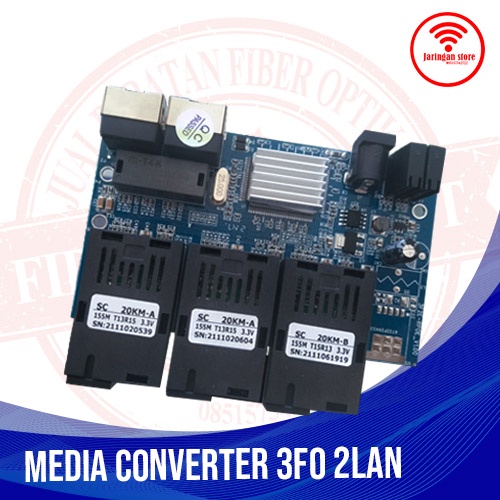 CONVERTER 3FO 2LAN BOARD ONLY