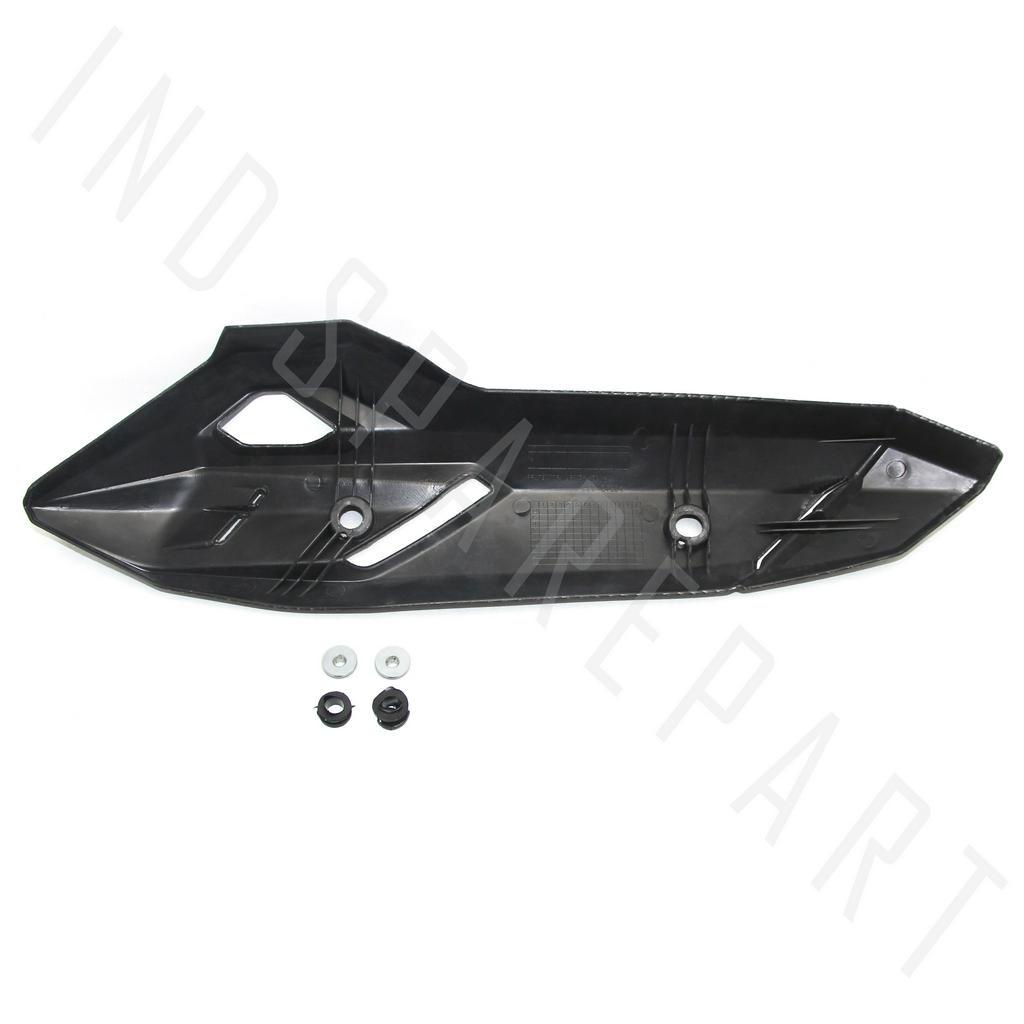 Cover Tutup-Penutup-Tameng Pelindung Knalpot Black Karbon-Carbon 7 Vario 125-150 New 2015 LED eSP