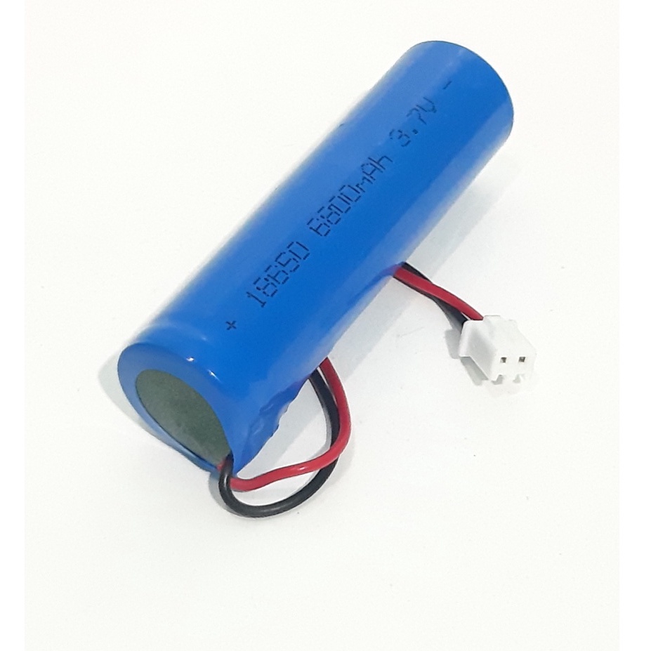 Batterai Charge Type 18650 Li-ion 3.7volt - 6800mAh Socket Putih