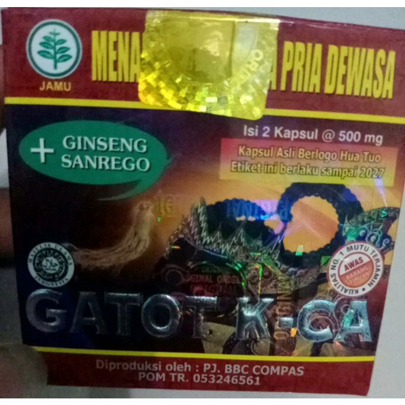 Kapsul gatot kaca original penambah stamina