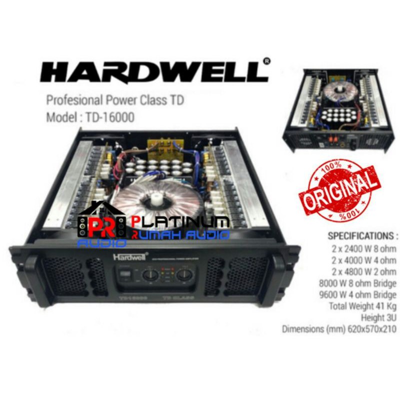 Power Amplifier HARDWELL TD 16000 TD16000 TD-16000 ORIGINAL CLASS TD  