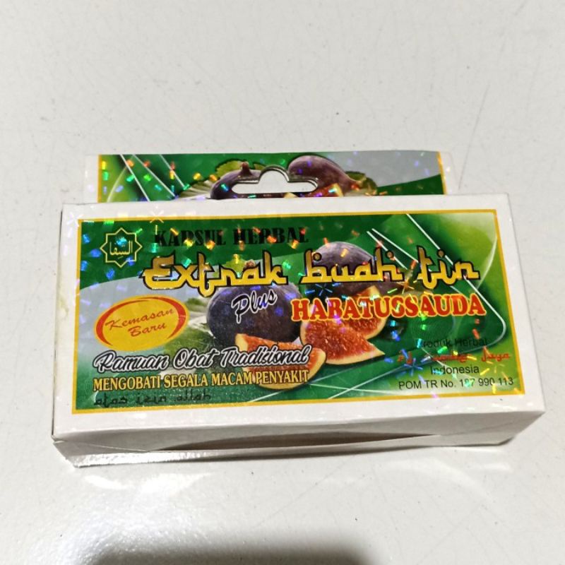 

Herbal Extrak Buah Tin Plus Habatussauda Original Kapsul Asam Urat