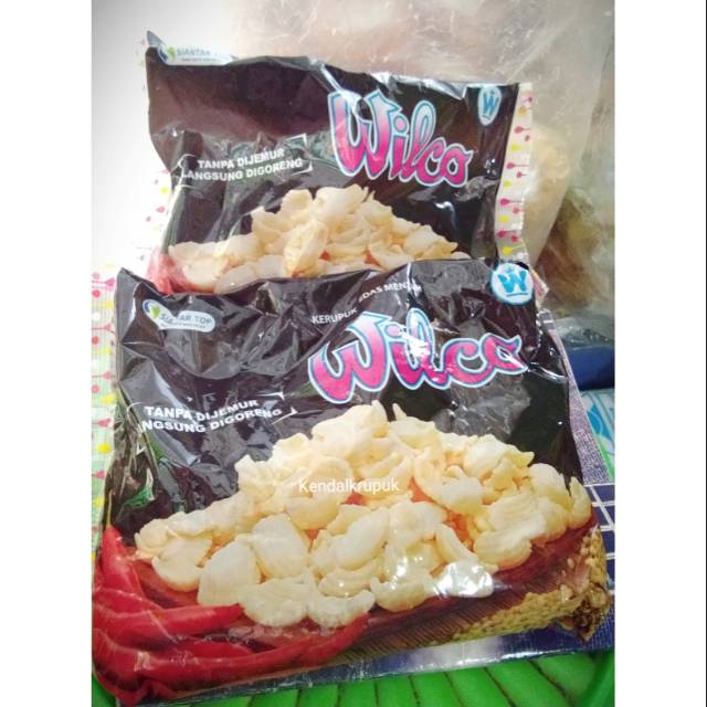 

Kerupuk mentah krupuk wilco bawang pedas gurih langsung goreng