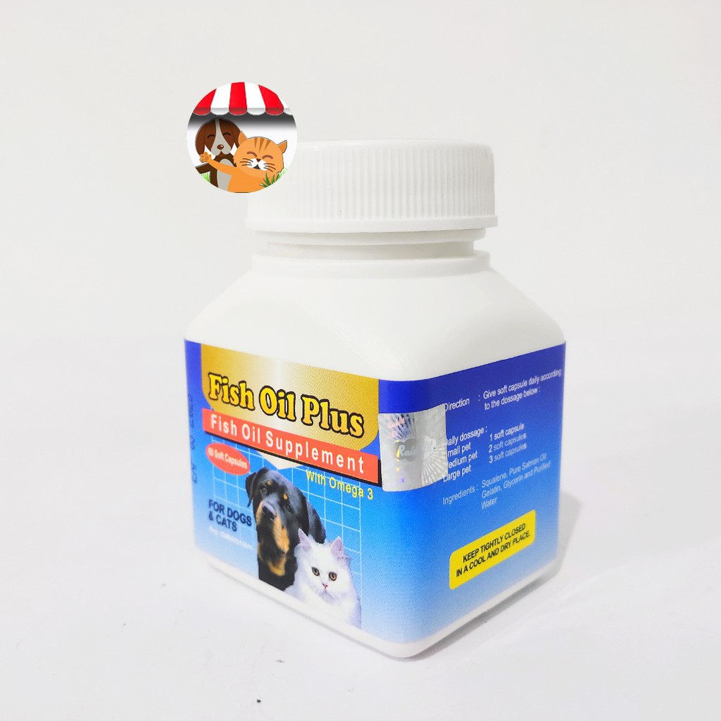 Suplemen Minyak Ikan_Raid All Fish Oil Plus Dog &amp; Cat_60 kapsul