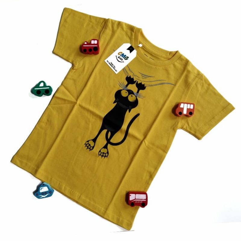 Kaos Anak Laki-Laki CMG Kids Motif Musang Cotton Combed 24S