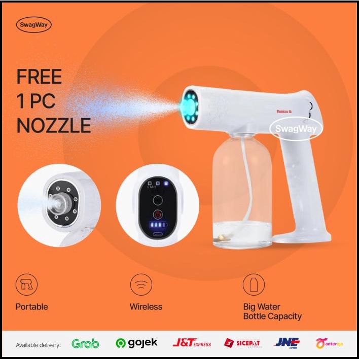 Alat Fogging Mobil Atomizer Iii Wireless Uv Gun Sprayer Disinfektan