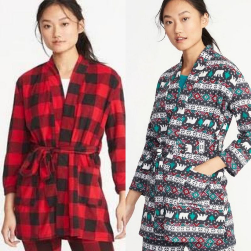 OLDN*VY SLEEPWEAR FLEECE KIMONO