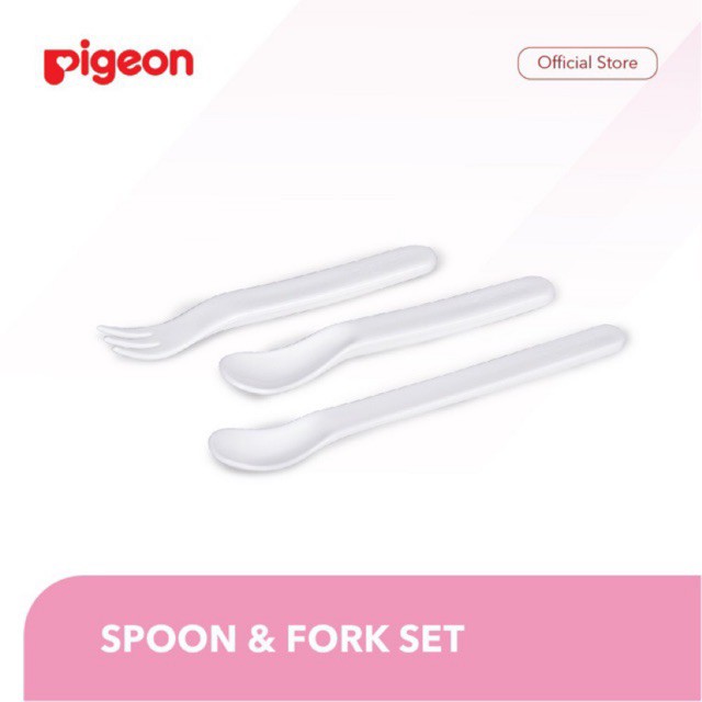 Pigeon Baby First Spoon and Fork Set Sendok Garpu Bayi