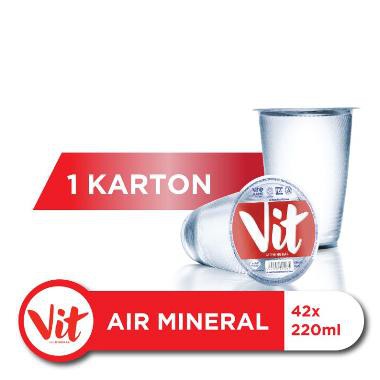 

Vit Air Mineral Gelas 220 ml Isi 48 Pcs - 1 Karton