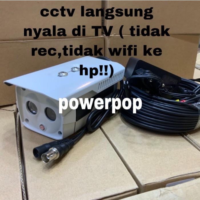 Paket Kamera Cctv Analog Outdoor Langsung Ke Tv