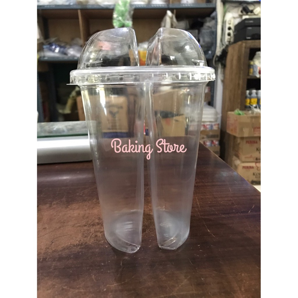 Plastic Cup Cup  - Gelas Plastik Twin 32Oz