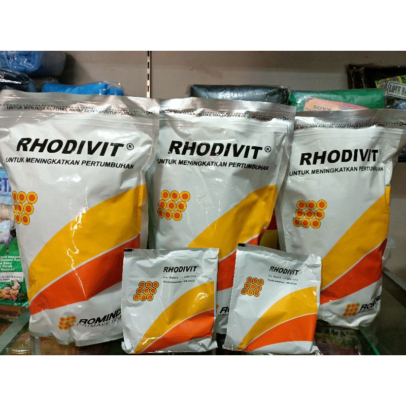 Rhodivit 100gr vitamin pemacu pertumbuhan unggas