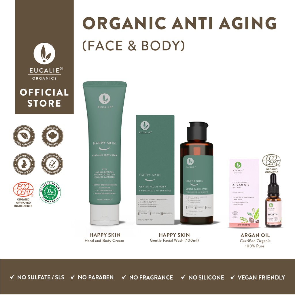 Eucalie Paket Organic Anti-Aging (Face Body)