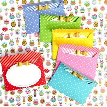

Kartu Ucapan 6set, Greeting Card Polka